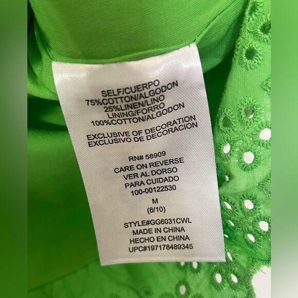 gb girls 2 piece vibrant green ruffle set size L 12/14 new with tags - Picture 4 of 9